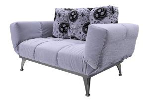Folding Arm Fabric Sofa Bed