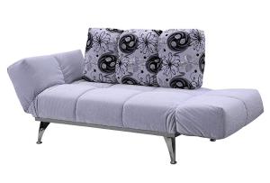 Folding Arm Fabric Sofa Bed