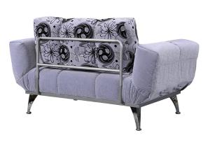 Folding Arm Fabric Sofa Bed