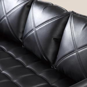 3-Seat Leather Sofa Set