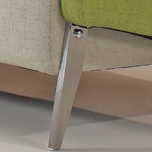 Fabric Pattern Leather Settee