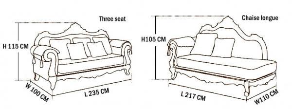 B008 Antique Leather Sofa