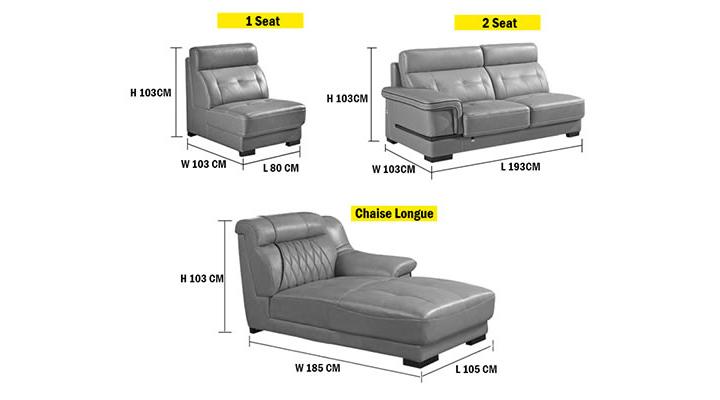 GF055 Modern Sectional Leather Sofa