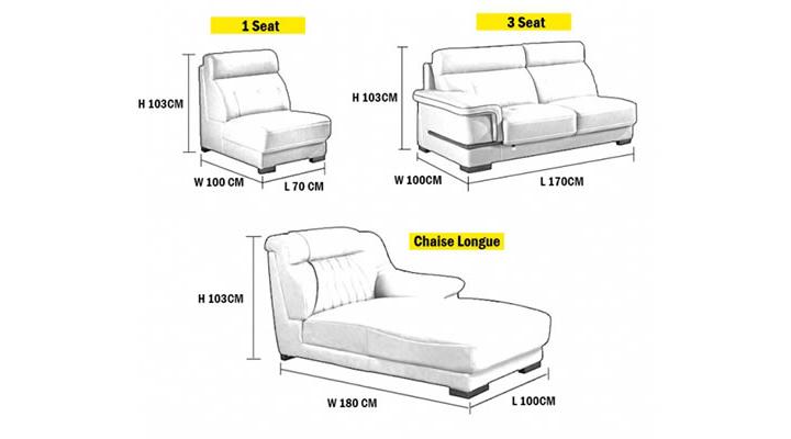 GF098 Modern Leather Sectional Sofa