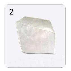 Packing with laminated bubble and EPE bag