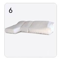 Complete sofa set after packing